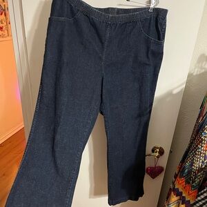 💝 2X Petite Just My Size Dark Pull on Jeans